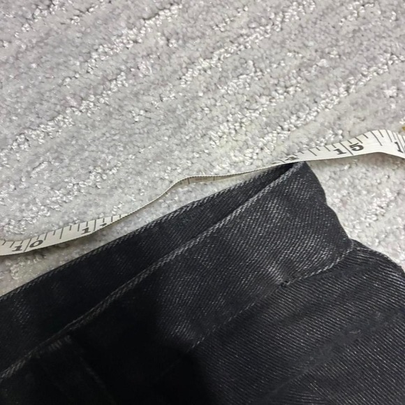 Women's y2k 2000s black baggy denim stacked loose fit super baggy jeans - Picture 3 of 4